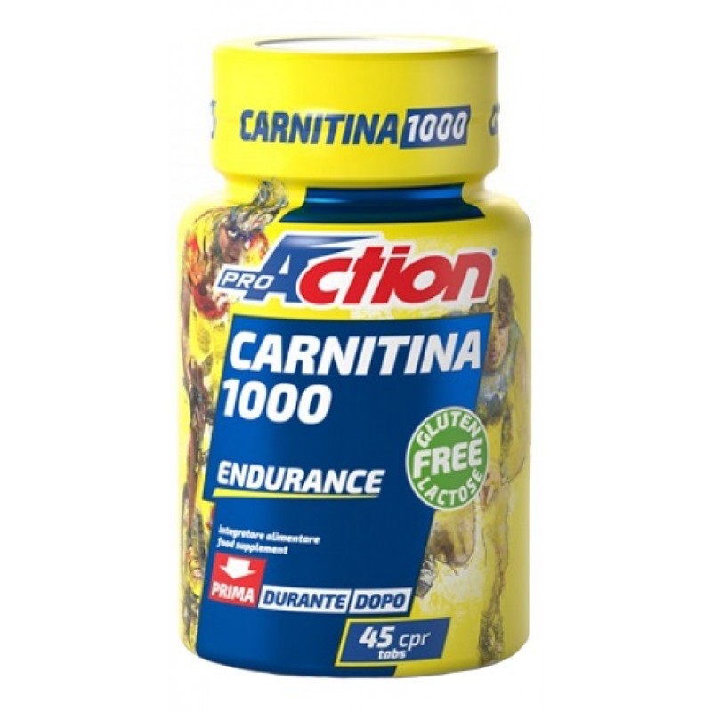 ProAction Carnitina 1000 Integratore Pro Energetico 45 Compresse