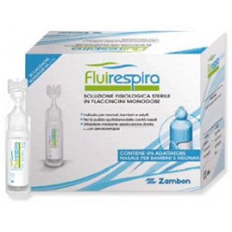 Fluirespira Soluzione Fisiologica 30 Flaconcini Monodose