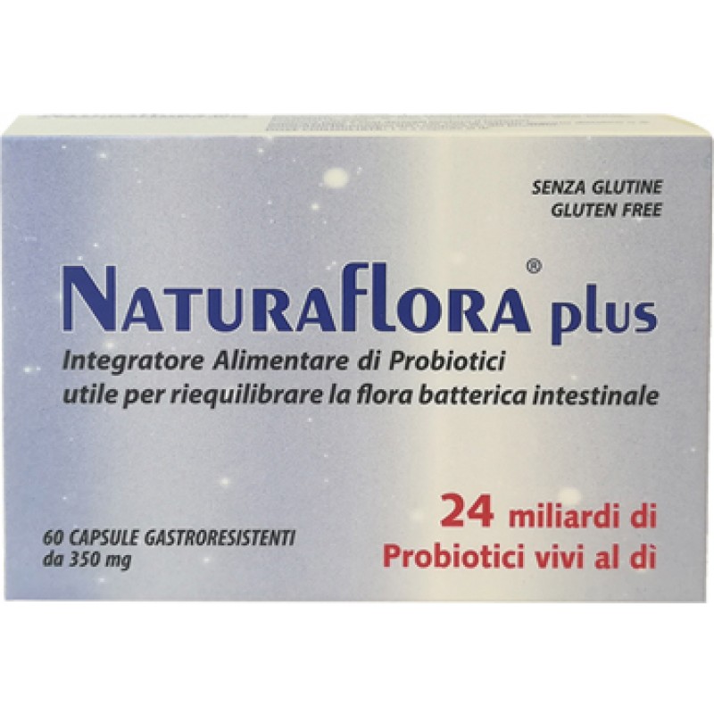 NaturaFlora Plus - Integratore per la flora batterica intestinale - 60 capsule