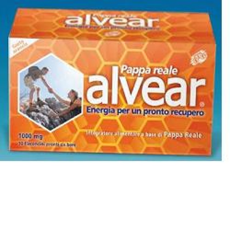 Alvear 1000 Integratore Energetico Con Pappa Reale Gusto Arancia 10 Flaconcini
