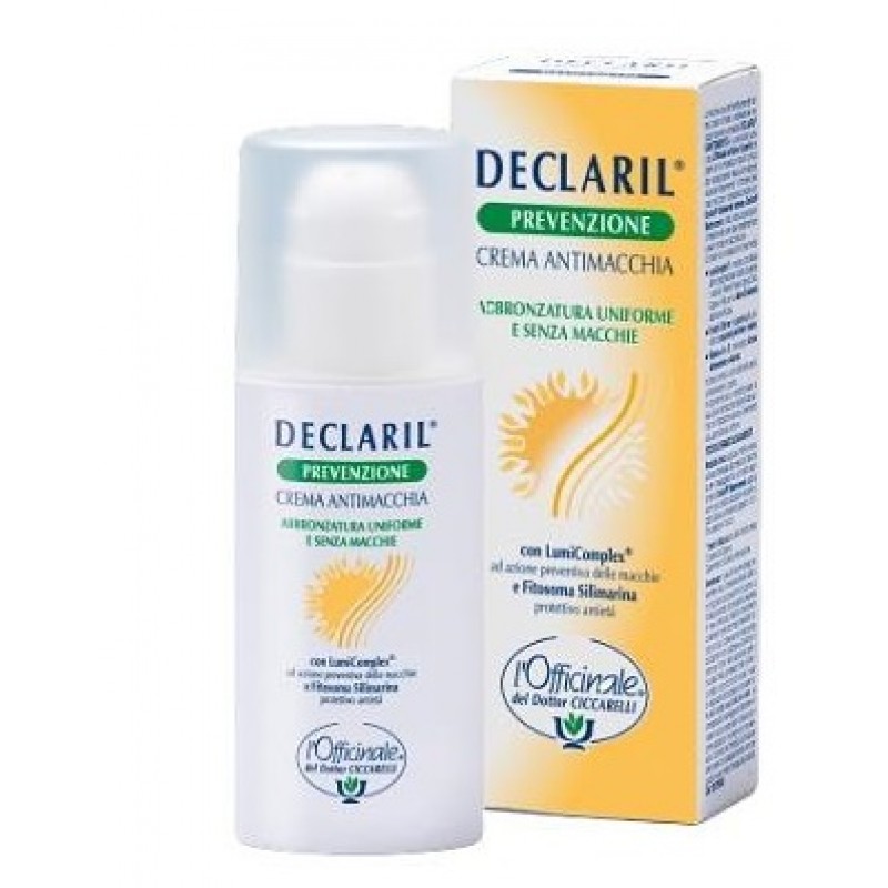 Ciccarelli Declaril Crema Prevenzione Antimacchia Pelli Chiare 50 ml