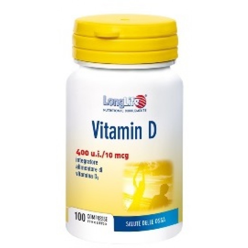 LongLife Vitamina D 400 U.I. Integratore Ossa 100 Compresse