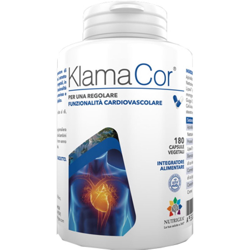 KlamaCor - Integratore per la funzionalità cardiovascolare - 180 capsule vegetali