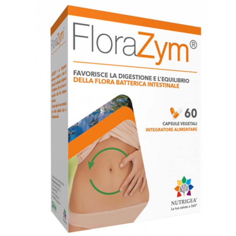 Florazym - Integratore per la digestione e per la flora intestinale - 60 capsule