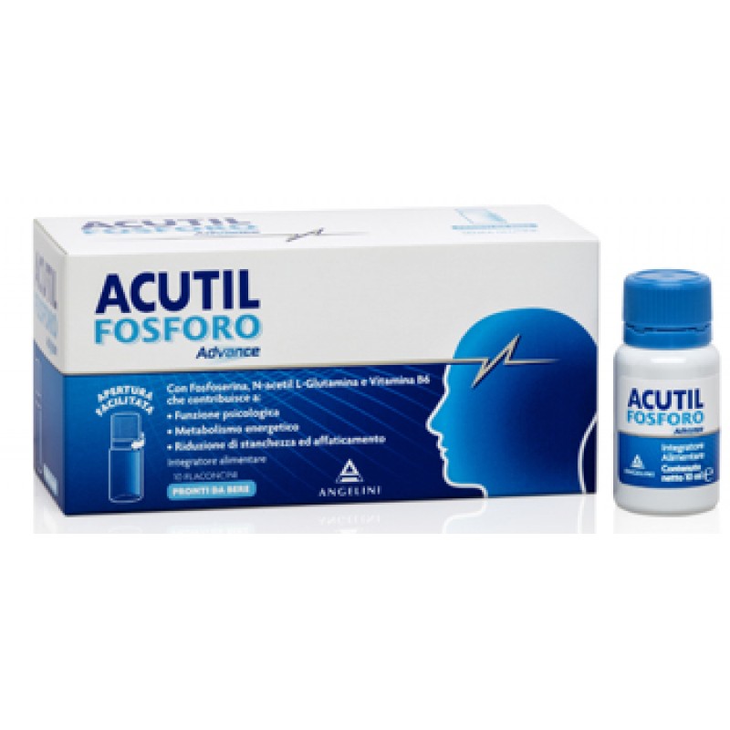 Acutil Fosforo Advance - Integratore per memoria e concentrazione - 10 flaconcini