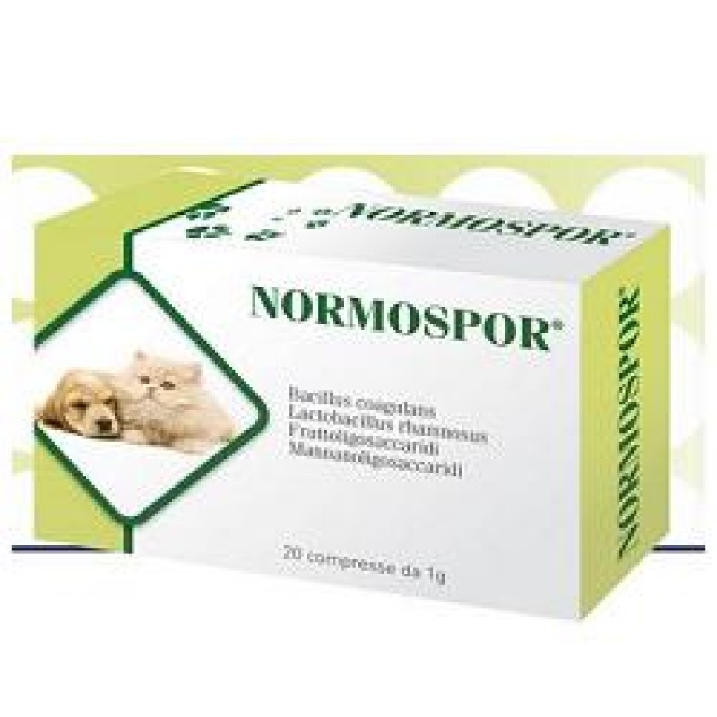 Ddf Normospor Integratore Intestinale Cani E Gatti 20 Compresse