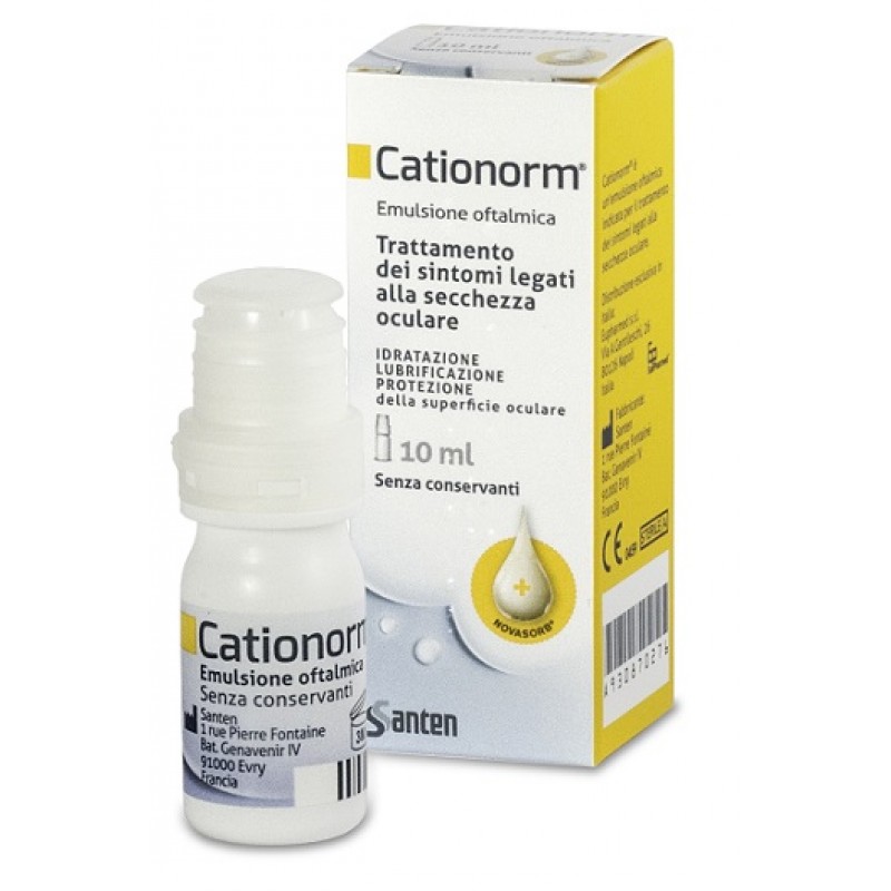 Cationorm Gocce Oculari Emulsione Oftalmica 10 Ml