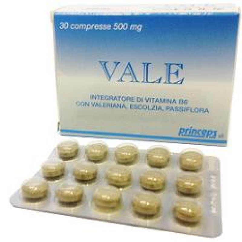 VALE 30 compresse integratore di valeriana, escolzia, passiflora e vitamina B6