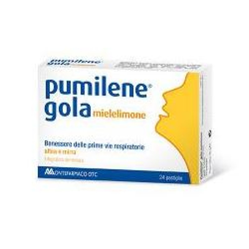 Pulimene Gola Gusto Miele e Limone 24 Pastiglie