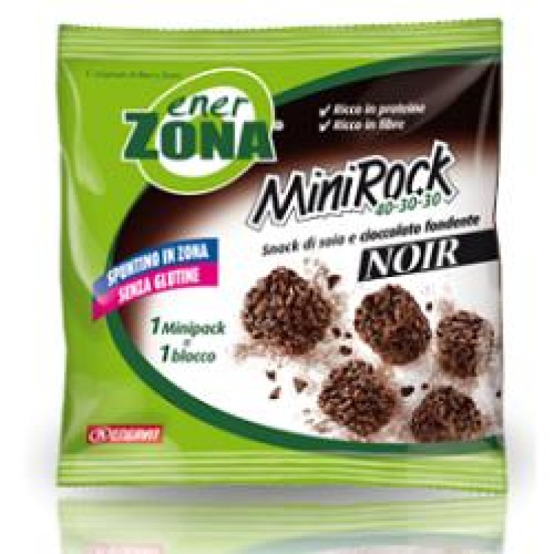 Enerzona MiniRock 40-30-30 Cioccolato Fondente 5 Minipack da 24g