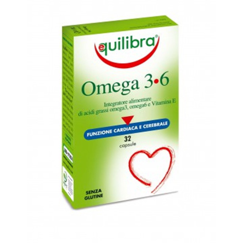 Equilibra Omega 3+6 funzione cardiaca e cerebrale 32 capsule