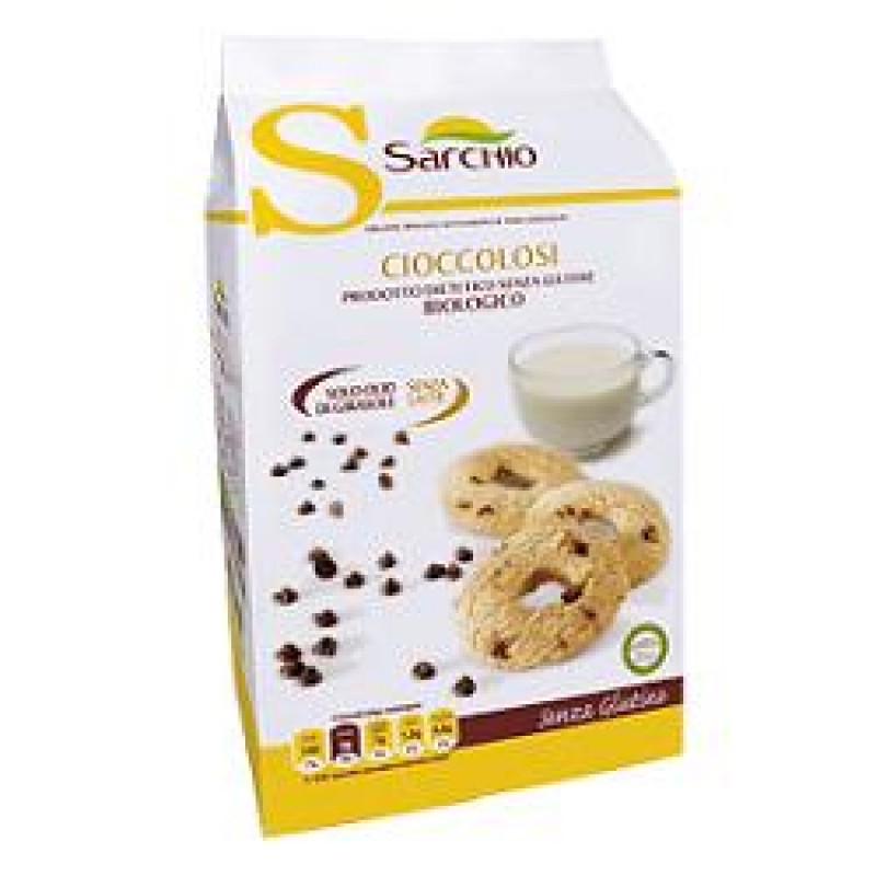 Sarchio Cioccolosi Biscotti Con Gocce Di Cioccolato Senza Glutine 200 g