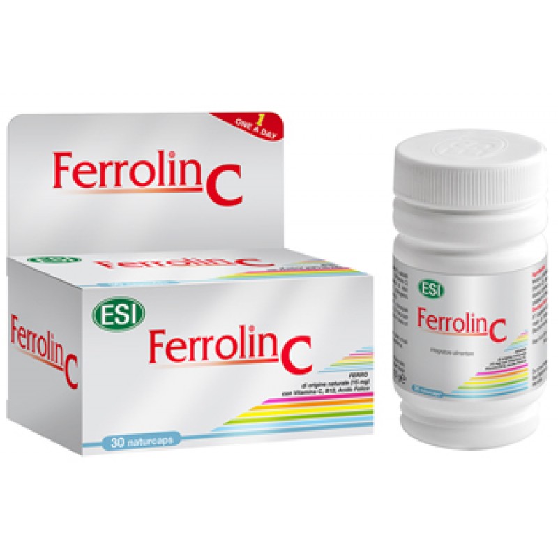 Esi Ferrolin C Integratore Ferro 30 Capsule