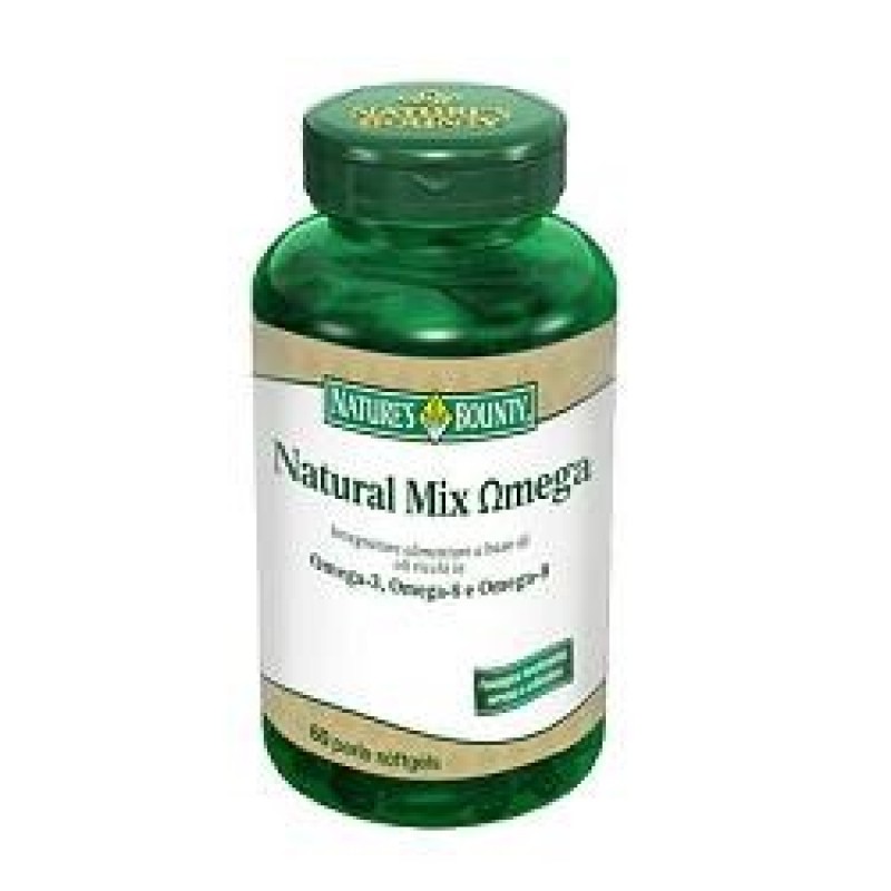 Nature's Bounty Natural Mix Omega Integratore Pelle e Articolazioni 60 Perle Softgels