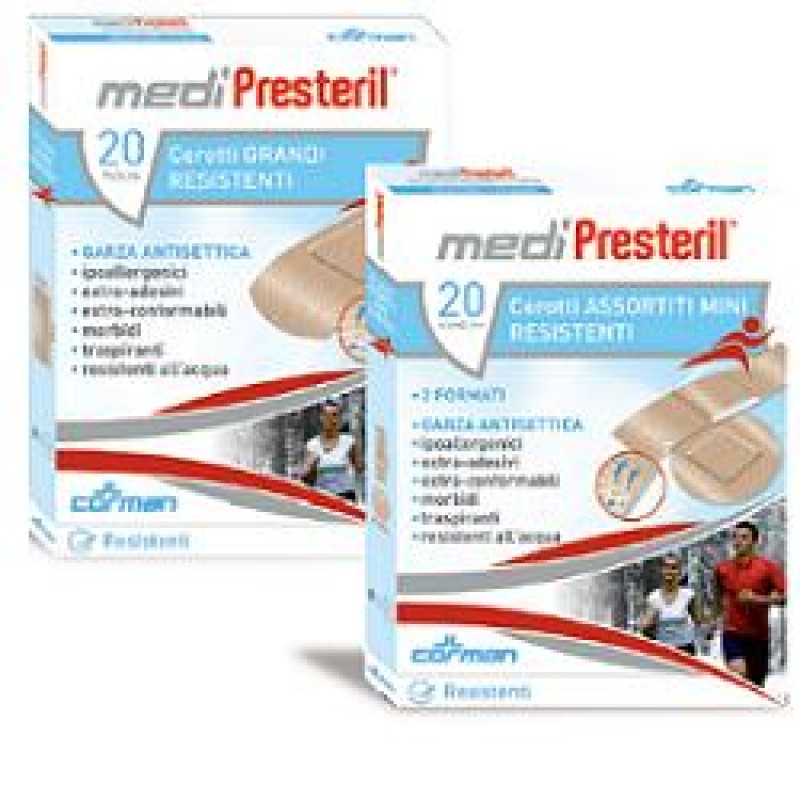 Medipresteril Cerotti Resistenti Medi 7x2 cm 20 Pezzi