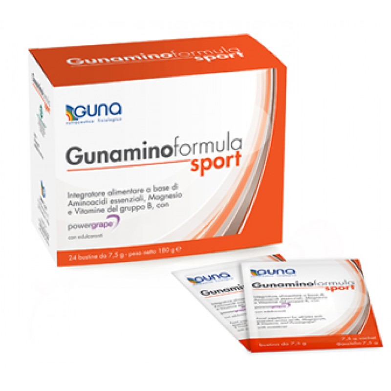 Guna Gunamino Formula Sport Integratore Amminoacidi 24 Bustine