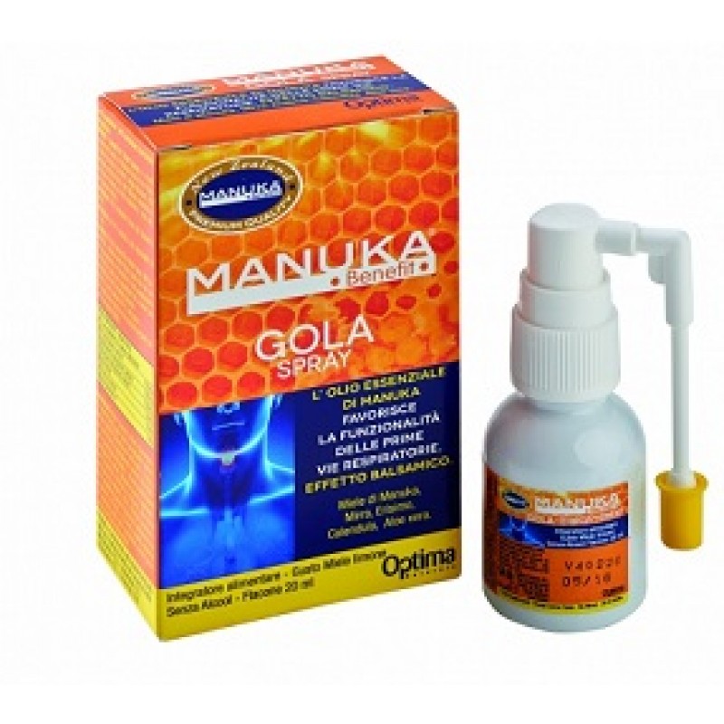 Optima Manuka Benefit Gola Spray Integratore Benessere Cavo Orale 20 ml