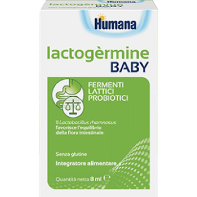 Humana Lactogèrmine Baby Gocce Integratore Fermenti Lattici Flacone 7,5g