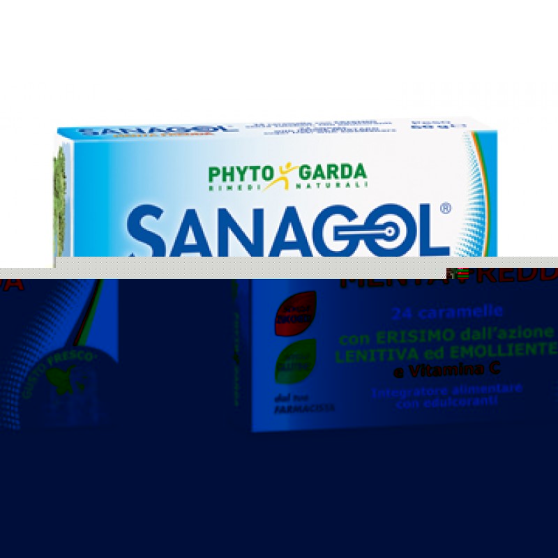 Sanagol Menta Fredda Integratore 24 Caramelle