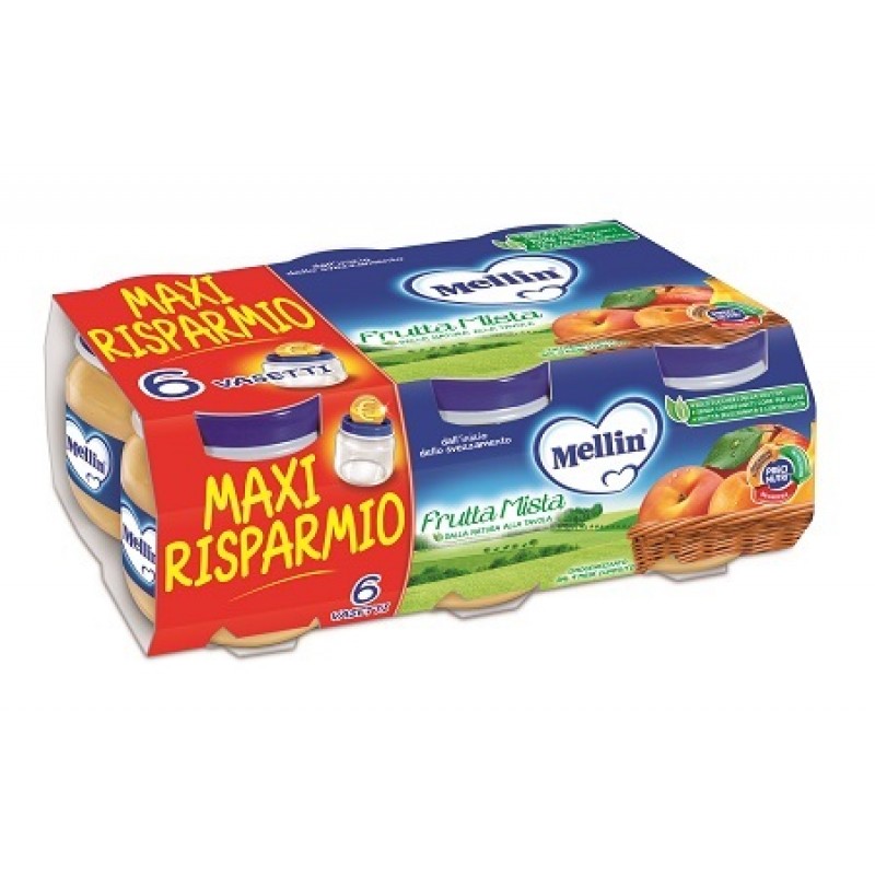 Mellin Omogeneizzato Di Frutta Mista 6x100 g