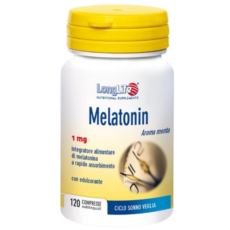 Longlife Melatonin sublinguale coadiuvante ciclo sonno-veglia 120 compresse