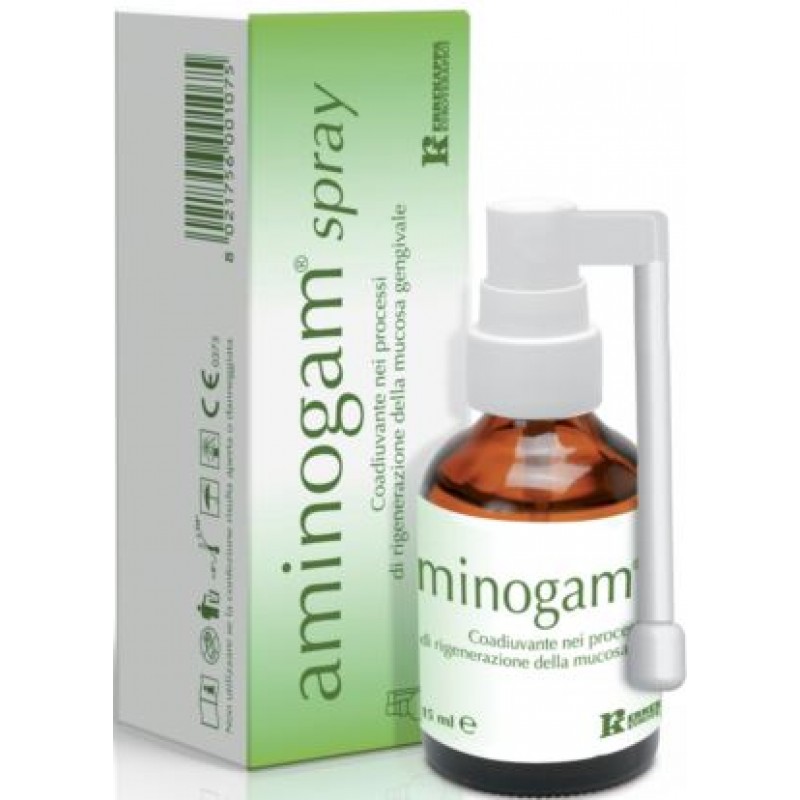 Aminogam Spray Coadiuvante Mucosa Gengivale Flacone 15 ml