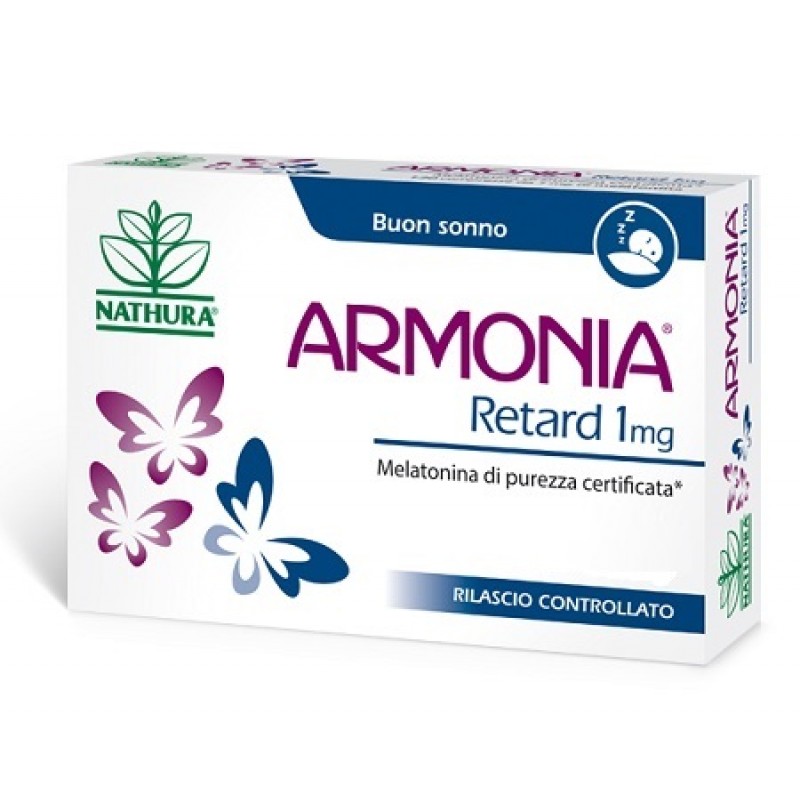 Armonia Retard - Integratore per disturbi del sonno - 120 compresse da 1 mg