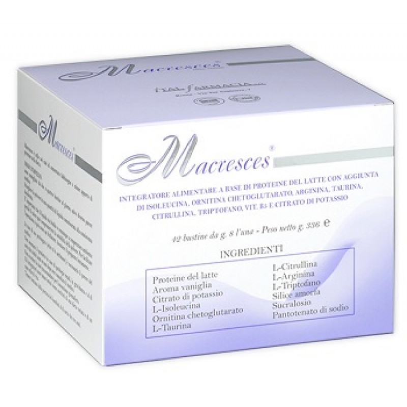 Macresces Integratore di Proteine del Latte 42 Bustine