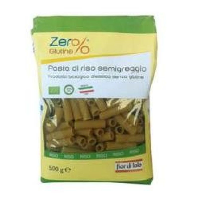 Fior di Loto Zer% Glutine Rigatoni di Riso Semigreggio Bio e Senza Glutine