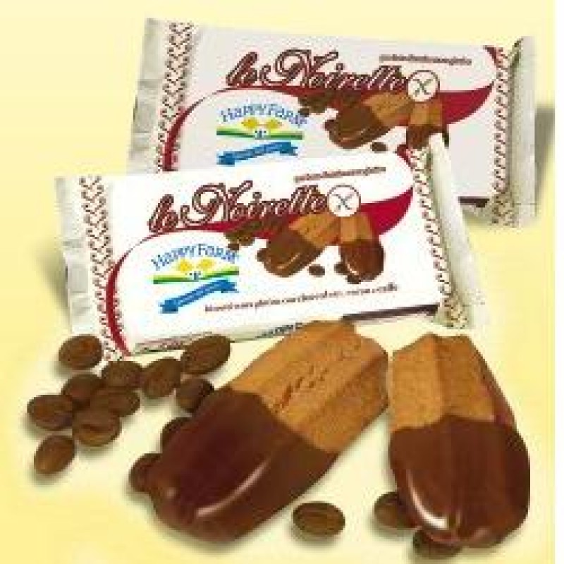 Happy Farm le Noirette Biscotti Con Cioccolato e Caffè Senza Glutine 125 g
