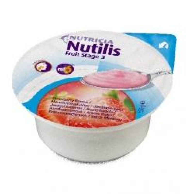 Nutilis Fruit Stage 3 Integratore Nutrizionale Gusto Fragola 3 Vasetti 150 g