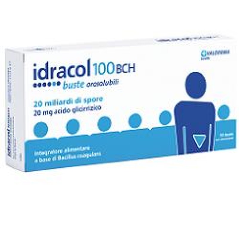 Idracol 100 BCH Integratore Flora Intestinale 10 Bustine Orosolubili