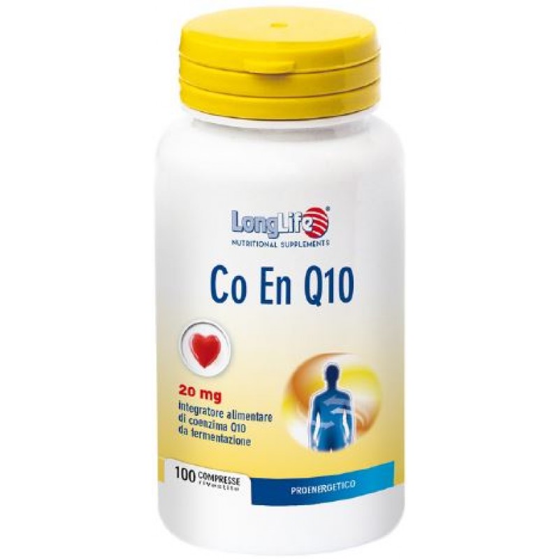 LongLife Co En Q10 20mg Integratore Antiossidante 100 Compresse