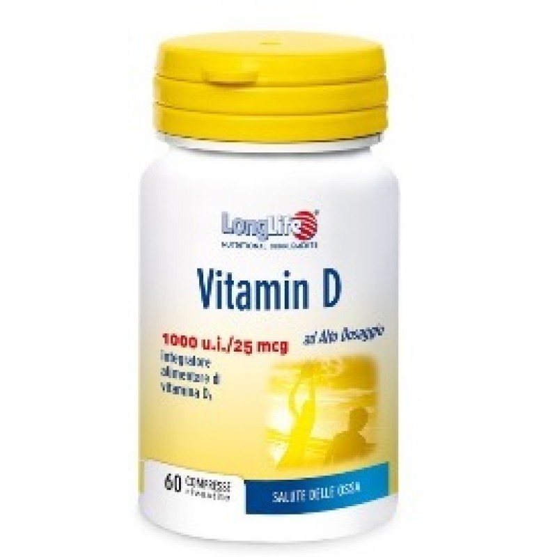 LongLife Vitamina D 1000 U.I. Integratore Ossa 60 Compresse