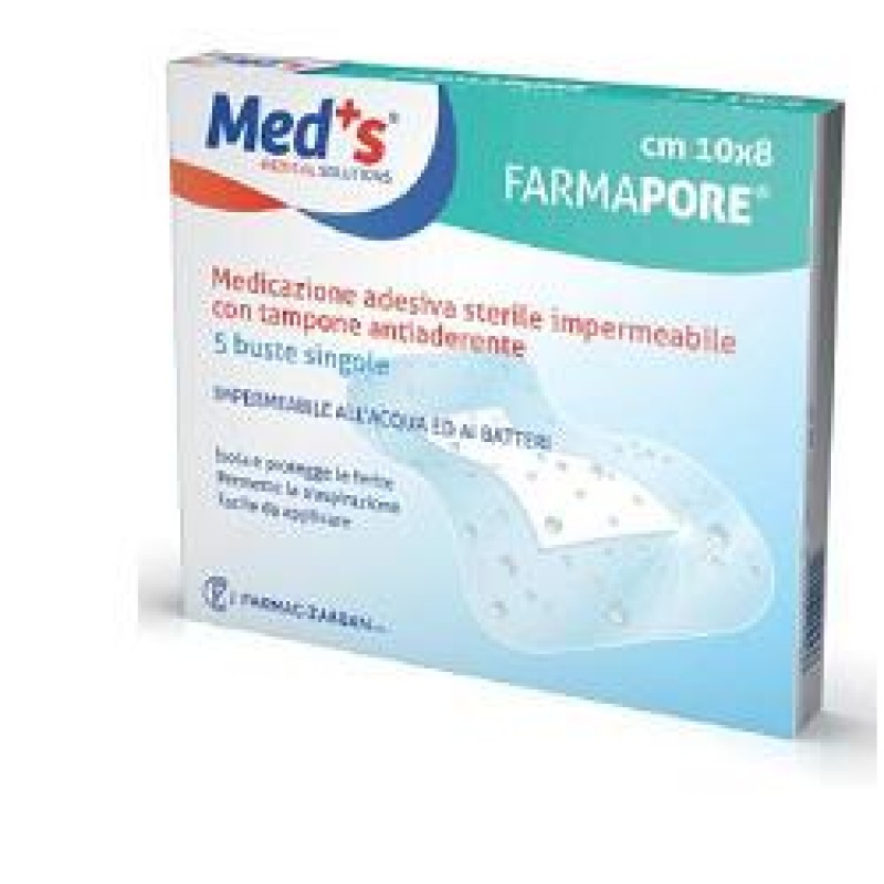 Med's Medicazione Adesiva Sterile Trasparente Impermeabile 5 m x 7 cm 5 Pezzi