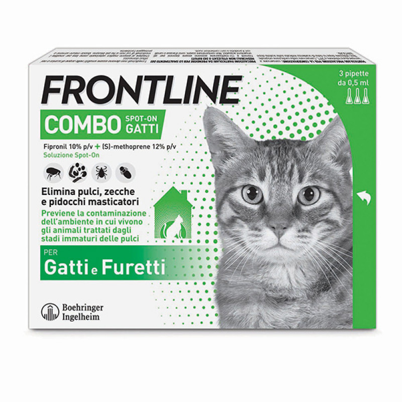 FRONTLINE COMBO 3Pipette 0,5 GATTI