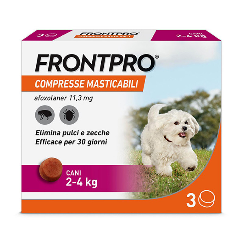 FRONTPRO 3 Compresse Masticabili 2-4KG 11,3MG