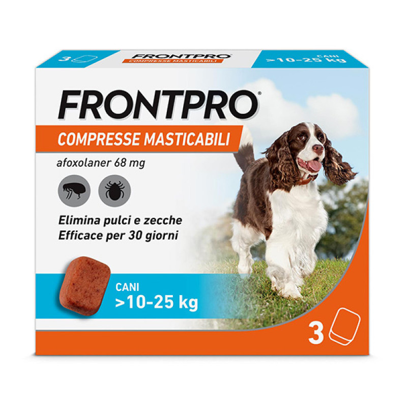 FRONTPRO 3 Compresse Masticabili 10-25KG 68MG