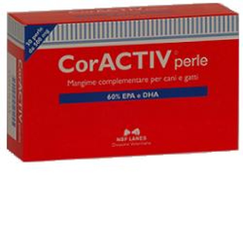 Nbf Lanes Coractiv Integratore Di Acidi Grassi Omega3 Cani e Gatti 50 Perle