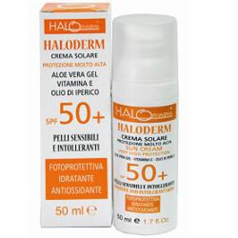 Haloderm Crema Solare SPF 50+ Protezione Alta 50 ml