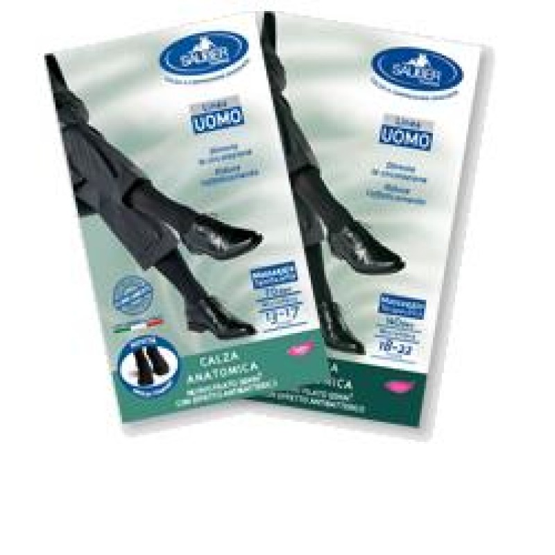 Sauber Linea Uomo Calza Anatomica Filato QSKIN 70 Den Taglia M Antracite