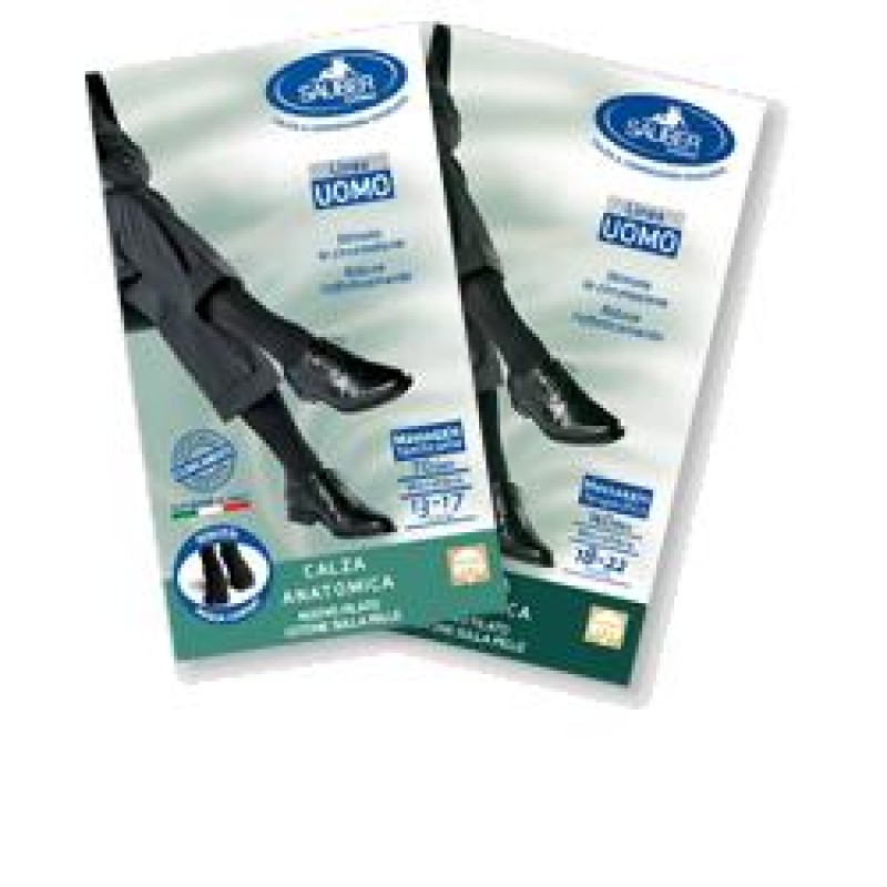 Sauber Linea Uomo Calza Anatomica Filato Cotone 70 Den Taglia G Blu