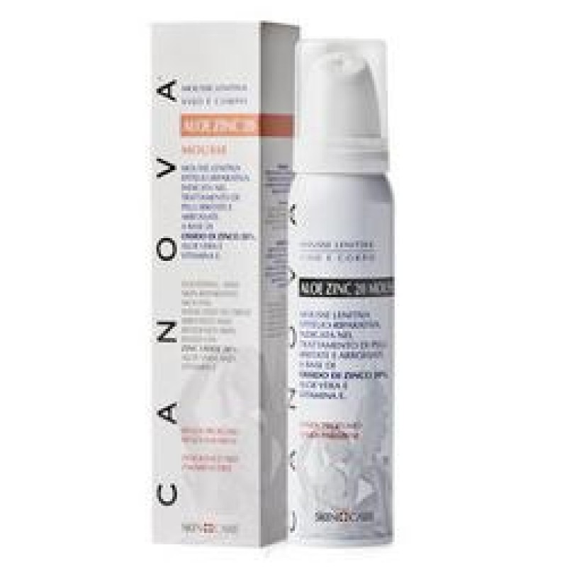 Canova Aloe Zinc 20 Mousse Lenitiva Viso e Corpo 100 ml