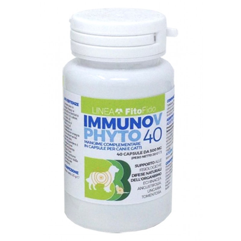 Immunovet Integratore Difese Immunitarie Cane e Gatto 40 Capsule