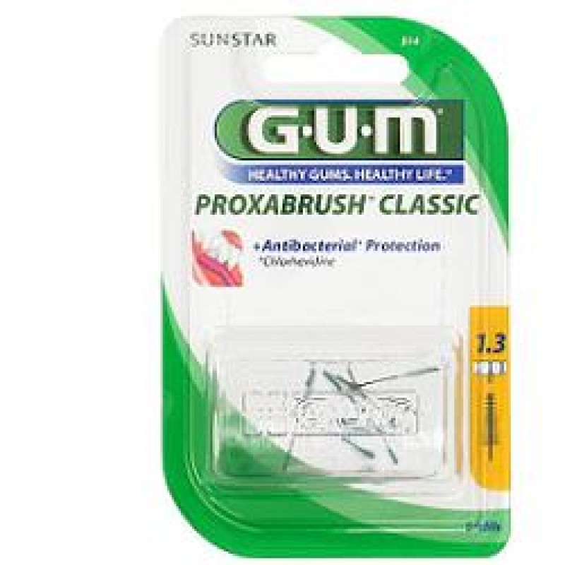 Gum Proxabrush Classic 514 Scovolini Interdentale Conico 1,3 mm 8 Pezzi