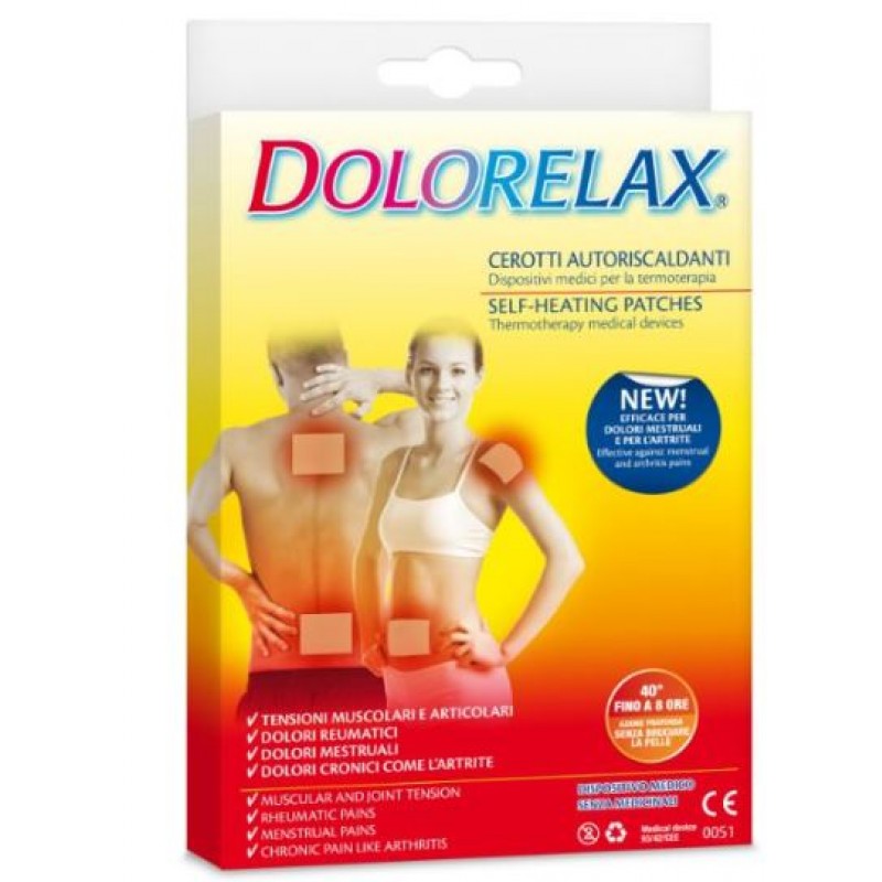 DOLORELAX MED Effetto caldo CEROTTO AUTORISCALDANTE 3 pezzi