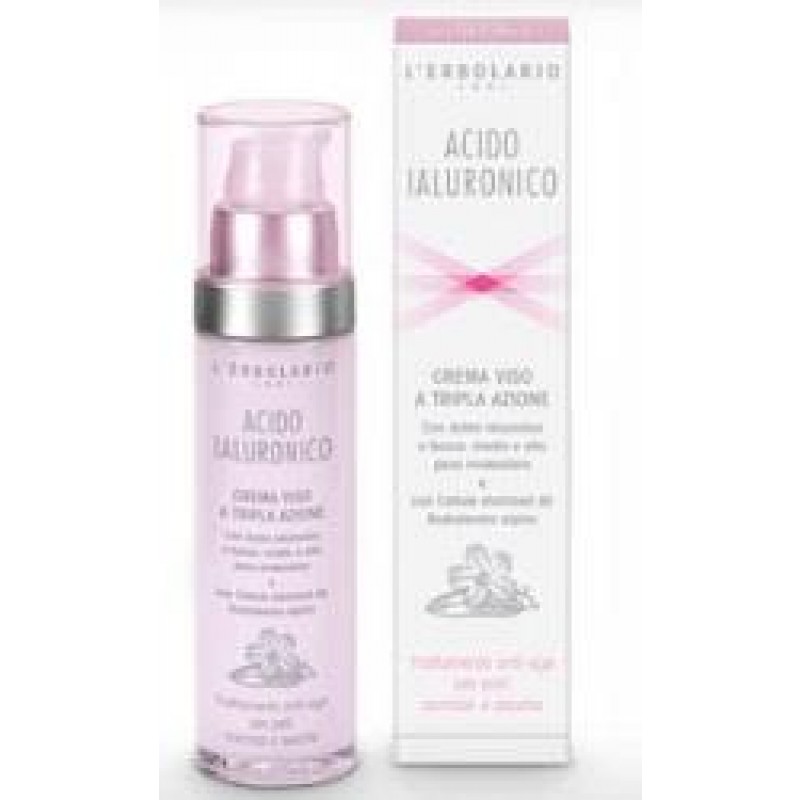 L'erbolario Crema Viso Acido Ialuronico Idratante e Nutriente per Pelle Miste 50ml