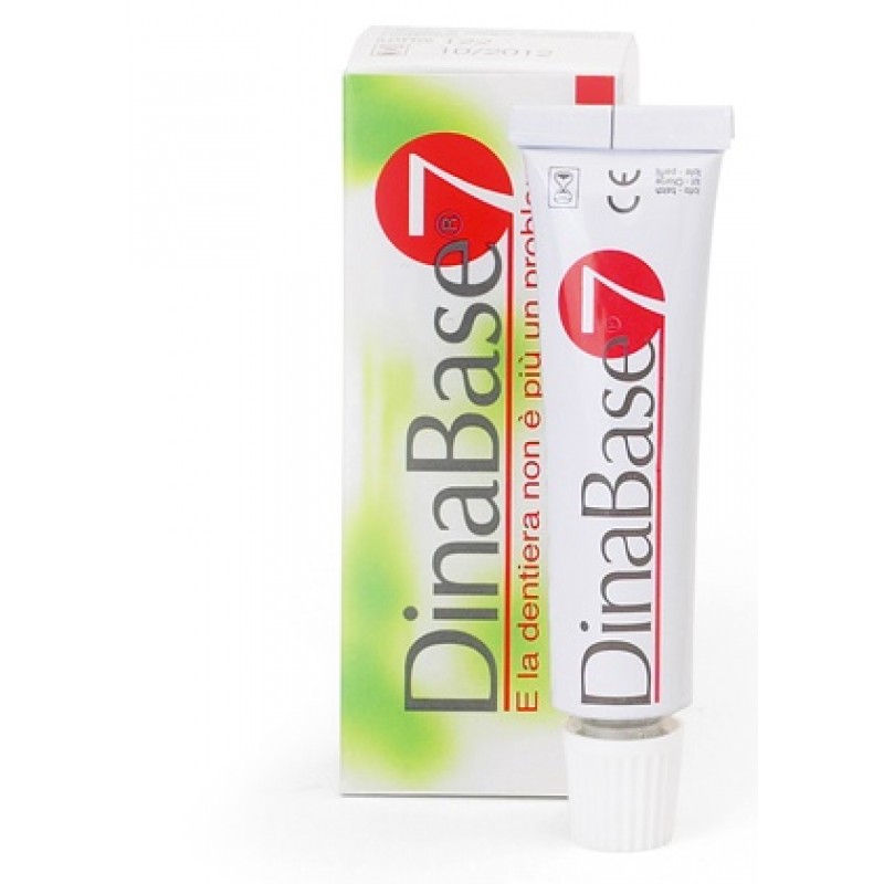 Dinabase 7 Ribasante Gel Adesivo per Dentiere 20 g