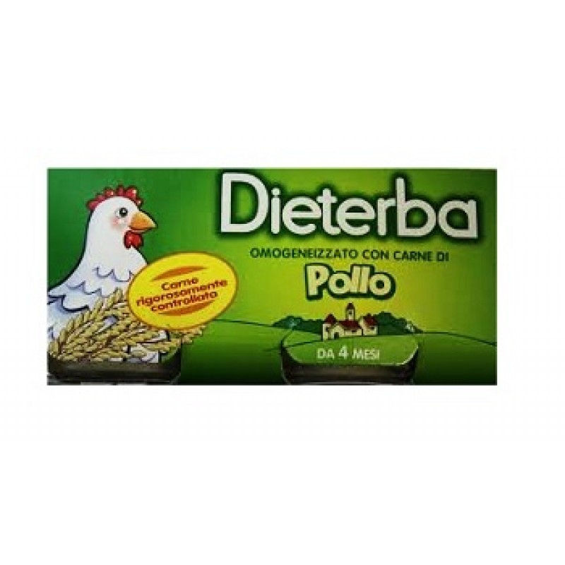 Dieterba Omogenizzato Pollo 3 Vasetti da 80 g