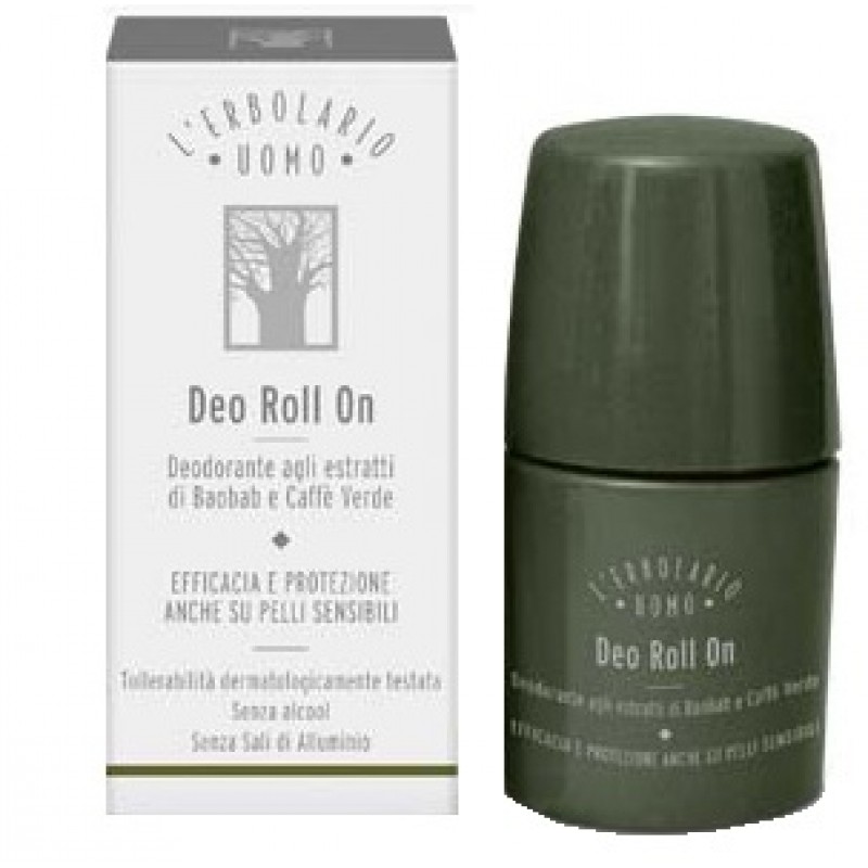L'Erbolario Deo Roll Uomo Deodorante agli estratti di Baobab e Caff